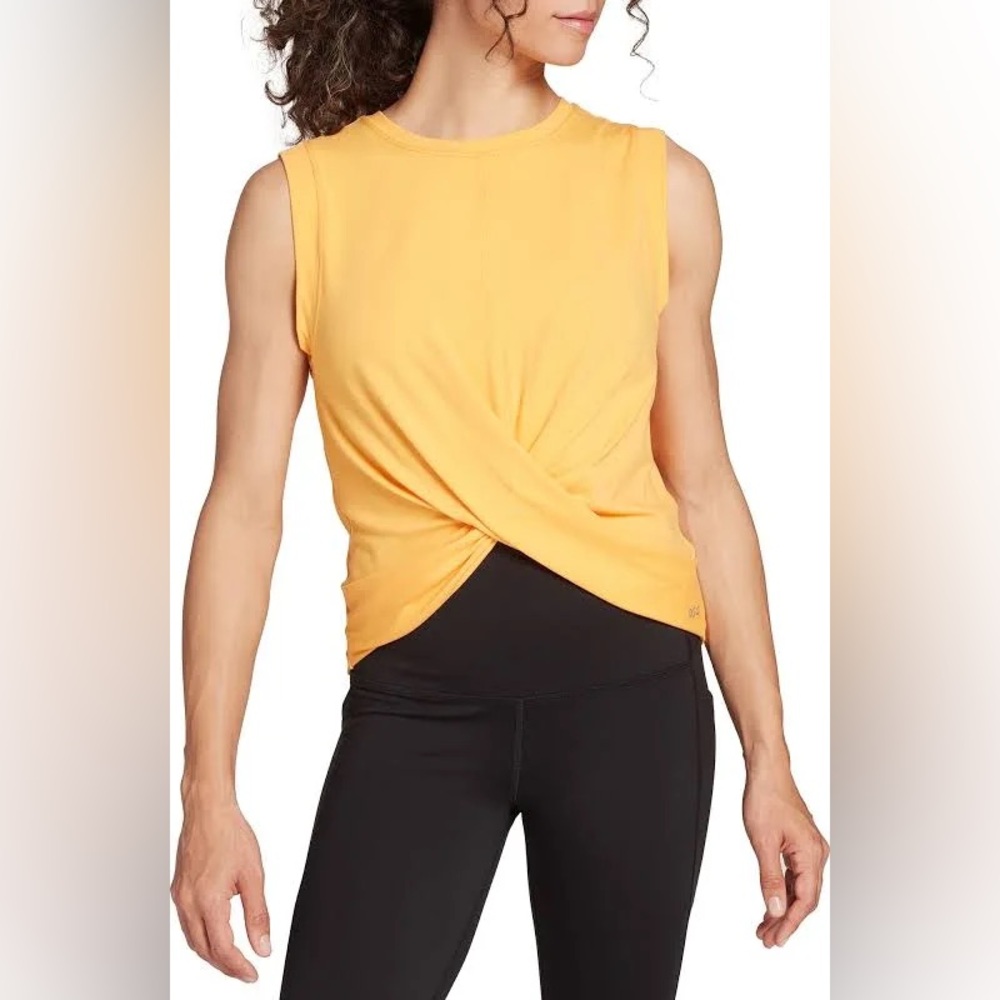 DSG Wrap Tank Top in Light Tangerine